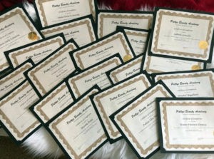 Patty's Beauty Academy - Certificate of Completions